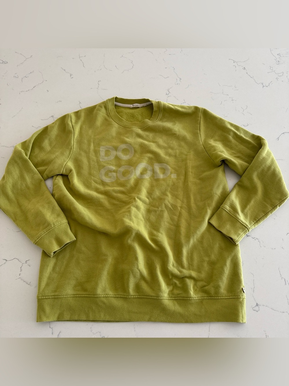 Cotopaxi Do Good Green Crew Neck Sweatshirt Fleece Long Sleeve Pullover